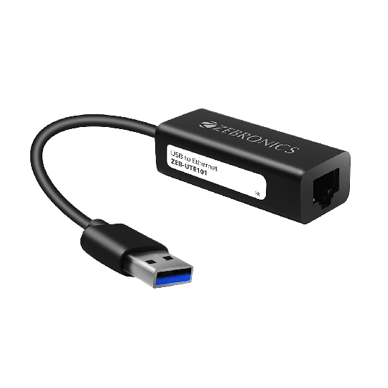 Zebronics Zeb-UTE101 USB to RJ45 LAN Adapter